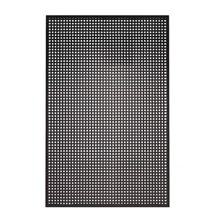 简约现代金属十字格子格栅屏风隔断客厅办公室侘寂风餐厅入户家用