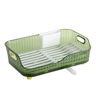 厨房碗碟沥水架置物架碗筷盘子收纳架台面碗架家用放碗盘收纳盒子