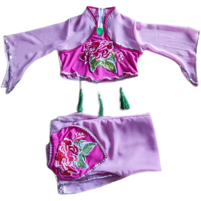 我的小花鼓舞蹈演出服儿童秧歌服