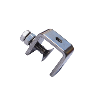 不锈钢304老虎夹卡夹钢梁夹子 钢管方形夹C型夹U型夹卡箍电缆固定