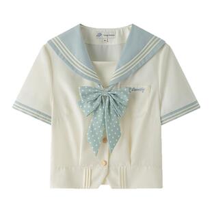 东京岁时记jk原创正版水手服套装上衣小个子女夏绿色半裙制服套装