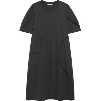 播设计感泡泡袖连衣裙女商场同款2024夏季小众慵懒长裙BDR2LD0618