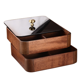 水果盘客厅家用茶点茶几零食干果糖坚果小吃碟点心收纳盒轻奢高档