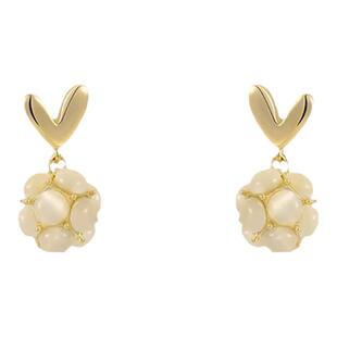 Classy key新加坡设计师联名款爱心耳环高级耳钉女耳坠纯银针耳饰