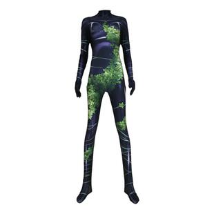 女款成人儿童毒藤连体紧身衣Poison Ivy Plantgirl Cosplay 套装