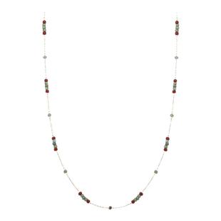 电气白兰~复古贵气英伦风琉璃绿绿松颈链项链宫廷风质感礼物百搭