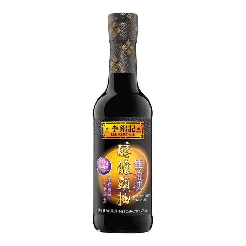 李锦记 香港进口双璜醇酿头抽饭店大厨专用厨房烹饪豉油酱油500ml