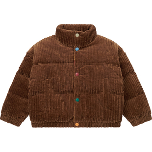 Petite Revery加拿大小云朵儿童灯芯绒加厚棉服冬季男女童装外套