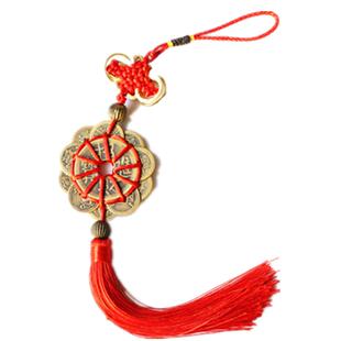 一串包邮纯铜五六八十帝梅花钱挂件真品铜钱保真招财镇宅特价优惠