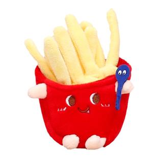 毛绒玩具薯条汉堡鸡腿公仔可爱玩偶 女生礼物婚礼抛洒娃娃小挂件