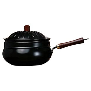 【刘仪伟推荐】古法大肚锅正宗章师傅铁锅平底炒锅加厚旗舰店正品