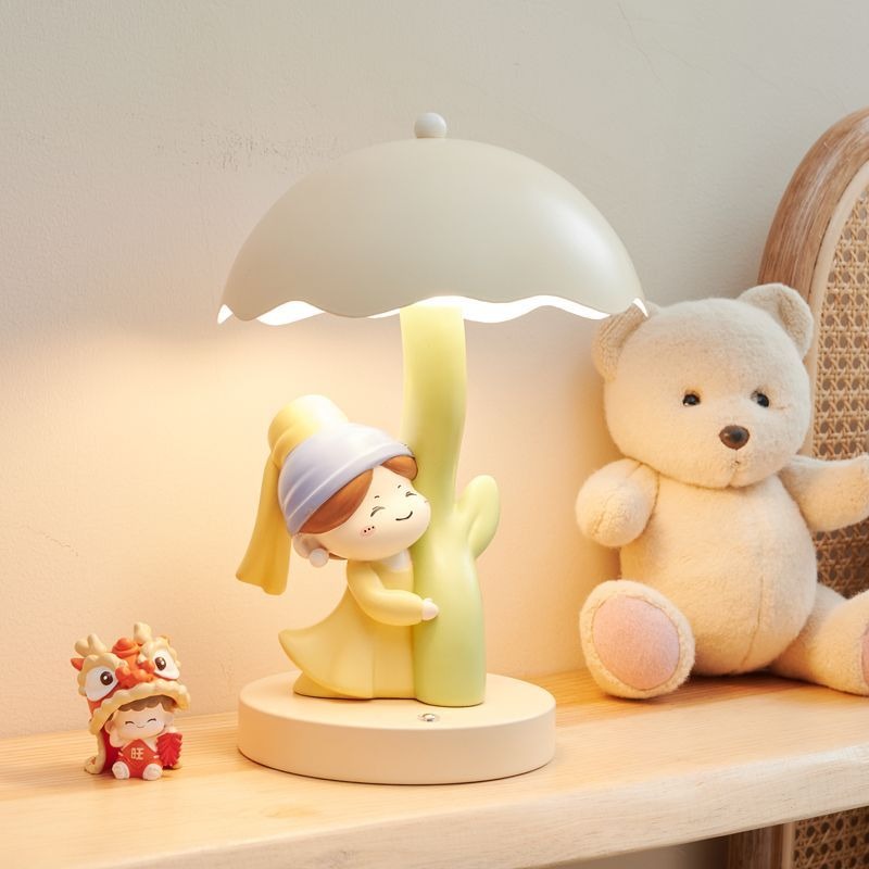 2024新款卧室台灯高颜值网红女孩儿童床头灯高级感生日礼物小夜灯