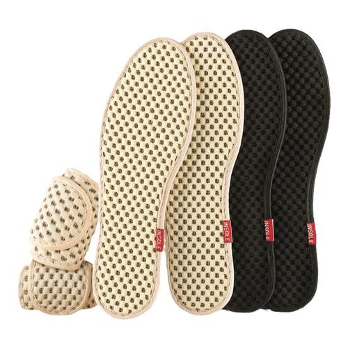 防臭鞋垫男士吸汗防臭透气男款女竹炭除臭留香型皮鞋汗脚防汗黑色