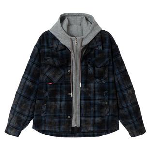 From Mars Ask about retro plaid loose cotton coat