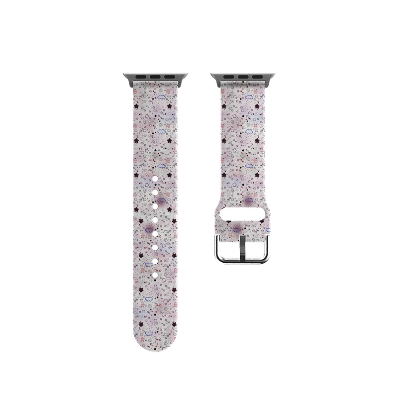 碎花星空适用苹果手表表带Appleiwatchs11/10/SE不锈钢TPUs9/8/7