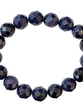 切面星空蓝砂石手链百搭手串