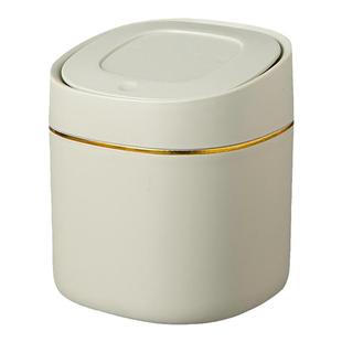 迷你小垃圾桶桌面家用可爱台面茶几床头卧室带盖办公室桌上废纸篓