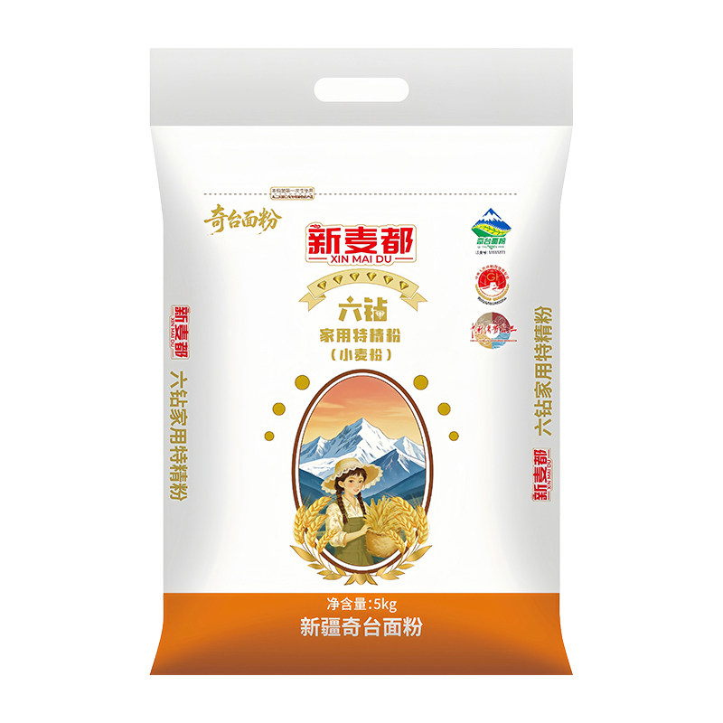 新麦都六钻家用特精粉小麦粉10面粉/食用粉