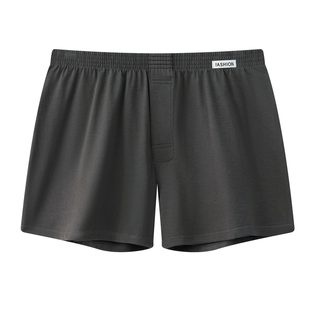 阿罗裤男士纯棉全棉平角裤加大码青年四角内裤睡短裤潮流宽松个性