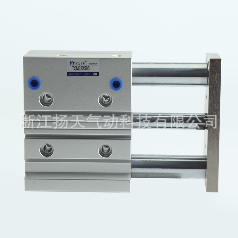 TCM系列 三轴三杆带导杆 加厚缸体导杆TCM32X50S/60s/70s三轴气缸