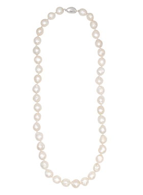 JX I 阿斯塔 高级艺术肌理感褶皱巴洛克珍珠项链时髦小众珍珠颈链