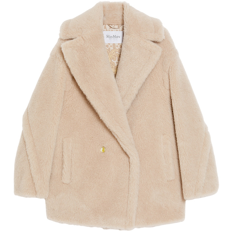 【季末甄选】 MaxMara 女装短款泰迪熊大衣外套1081015106