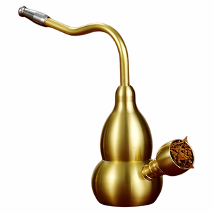 纯铜水壶烟斗细丝过滤水斗壶高级水壶烟黄铜过滤器水烟壶水烟袋
