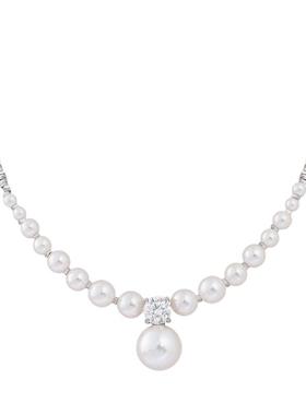 珍珠款碎银子项链小众轻奢高级感