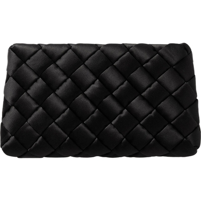 【折扣】Loeffler Randall  女编织缎面手拿包