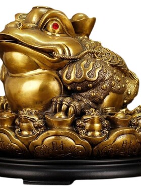 纯铜金蟾摆件特大号客厅镇宅