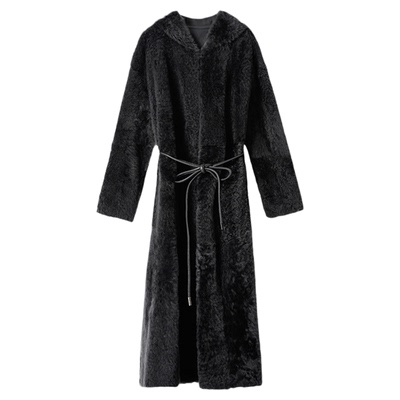 中长款序缇皮毛一体外套皮草