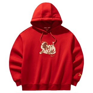 安踏好事发生丨新年鸿运加绒卫衣女士冬季连帽长袖上衣162618706N