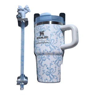 正品Stanley591ml丝带款史丹利大容量车载冰霸杯不锈钢保温杯水杯