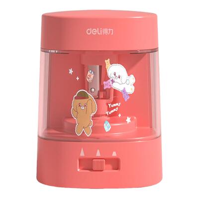 得力电动削笔器ABS电池方便省力
