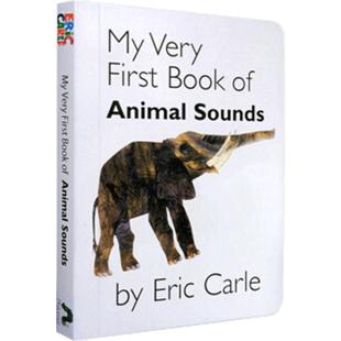 进口英文原版绘本My Very First Book of Animal Sounds我的第1本动物叫声书 Eric Carle纸板书幼儿启蒙认知亲子读物边学边玩