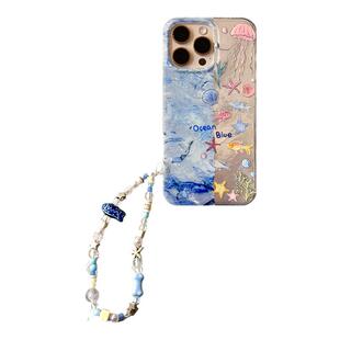 由里公园ins小众夏日海底贝壳小鱼挂链17适用17pro苹果17ProMax手机壳iPhone16华为mate60pro/14Promax保护套