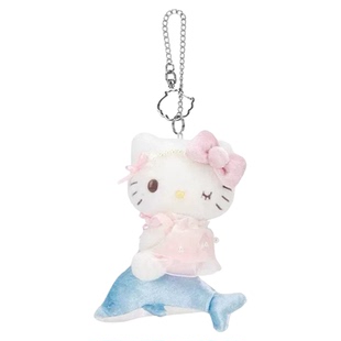 25新款日本正版三丽鸥月光海豚HelloKitty毛绒玩偶包包挂件钥匙扣