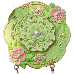 宫廷故宫文创花鸟中国风随身镜女古风便携式伴手礼生日马年会礼物