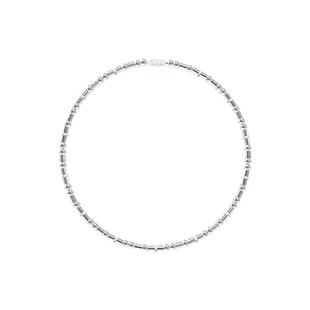 KVK HUNTING 游猎系列细珠黑白镶石项链 郭采洁同款 s925银锁骨链