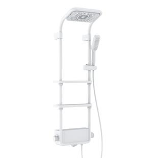 德国德希顿DXD6035恒温淋浴花洒套装白色家用一体置物收纳淋浴屏