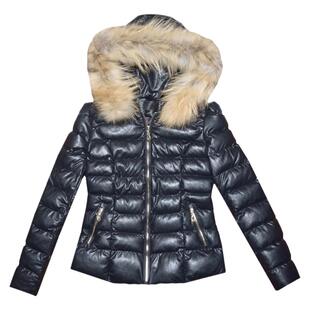 2025新款棉服冬装女装PU皮羽绒棉衣短款外套韩版小个子修身棉袄