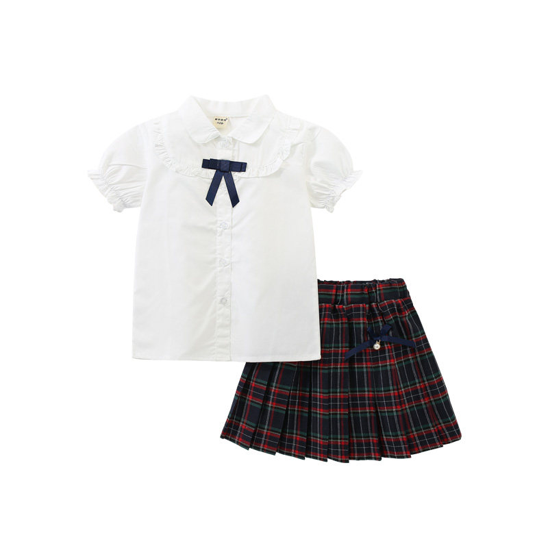 DeerBell女童学院风jk套装中大童