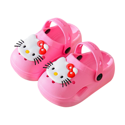 卡通儿童洞洞鞋女童防滑软底夏季