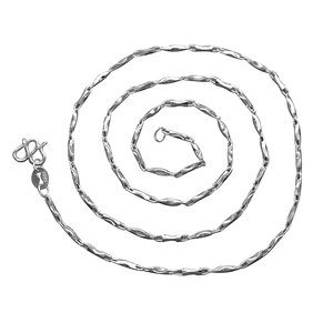 正品S999纯银项链女款短款元宝瓜子水波锁骨链足银简约千足白银饰