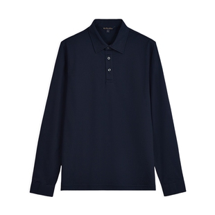 [珠地网眼]Brooks Brothers/布克兄弟男士秋冬款纯棉长袖polo衫