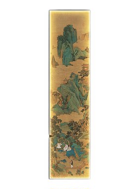 宋氏美学装饰画竖长条氛围山水画