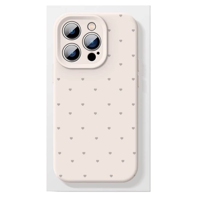 新款液态硅胶爱心适用苹果17promax手机壳iphone16女款14pro软糯手感15pro肤感全包防摔14保护套13纯色高级12