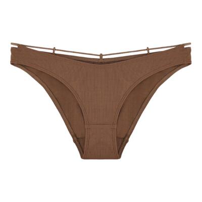 HER SENSES/何识律动系列系绳环保纱线中腰三角裤P140