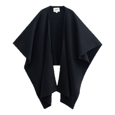 jasonwu绵羊毛通勤斗篷型