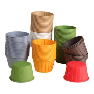 卷边口纸杯蛋糕纸托纸杯的杯子耐高温烤箱专用家小马芬杯烘焙模具